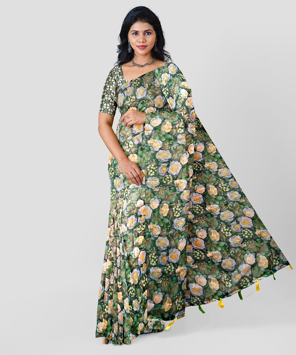 Sc Linen 10 A Digital Printed Wholesale Daily Waer Saree Catalog
